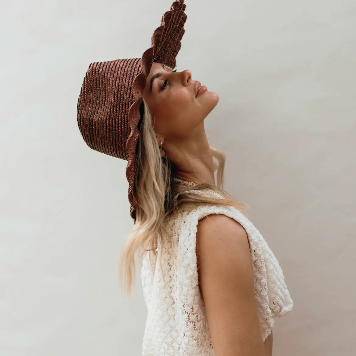 Hershey Wide Brim Straw Hat