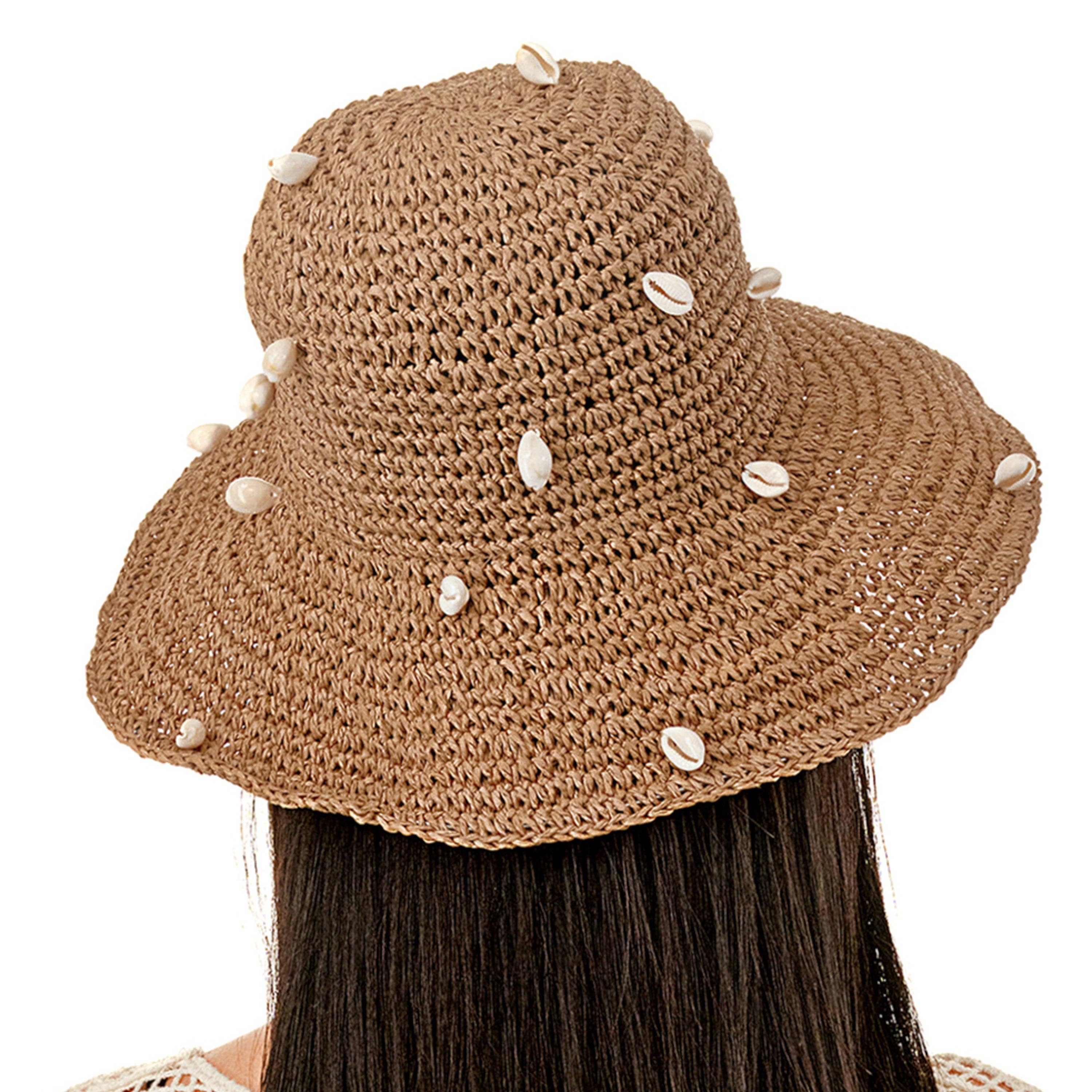 Elliot Sea Shell Straw Bucket