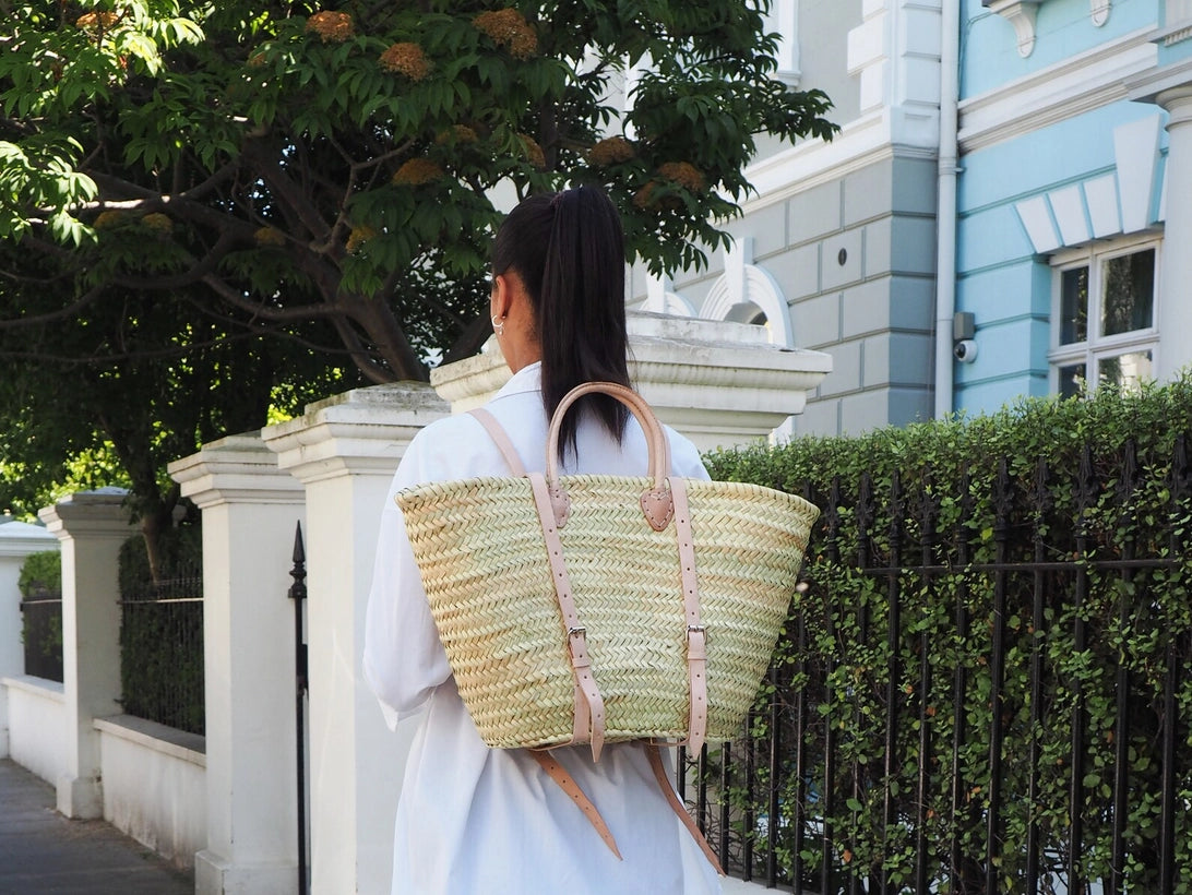 Franki Resort Straw Basket Backpack