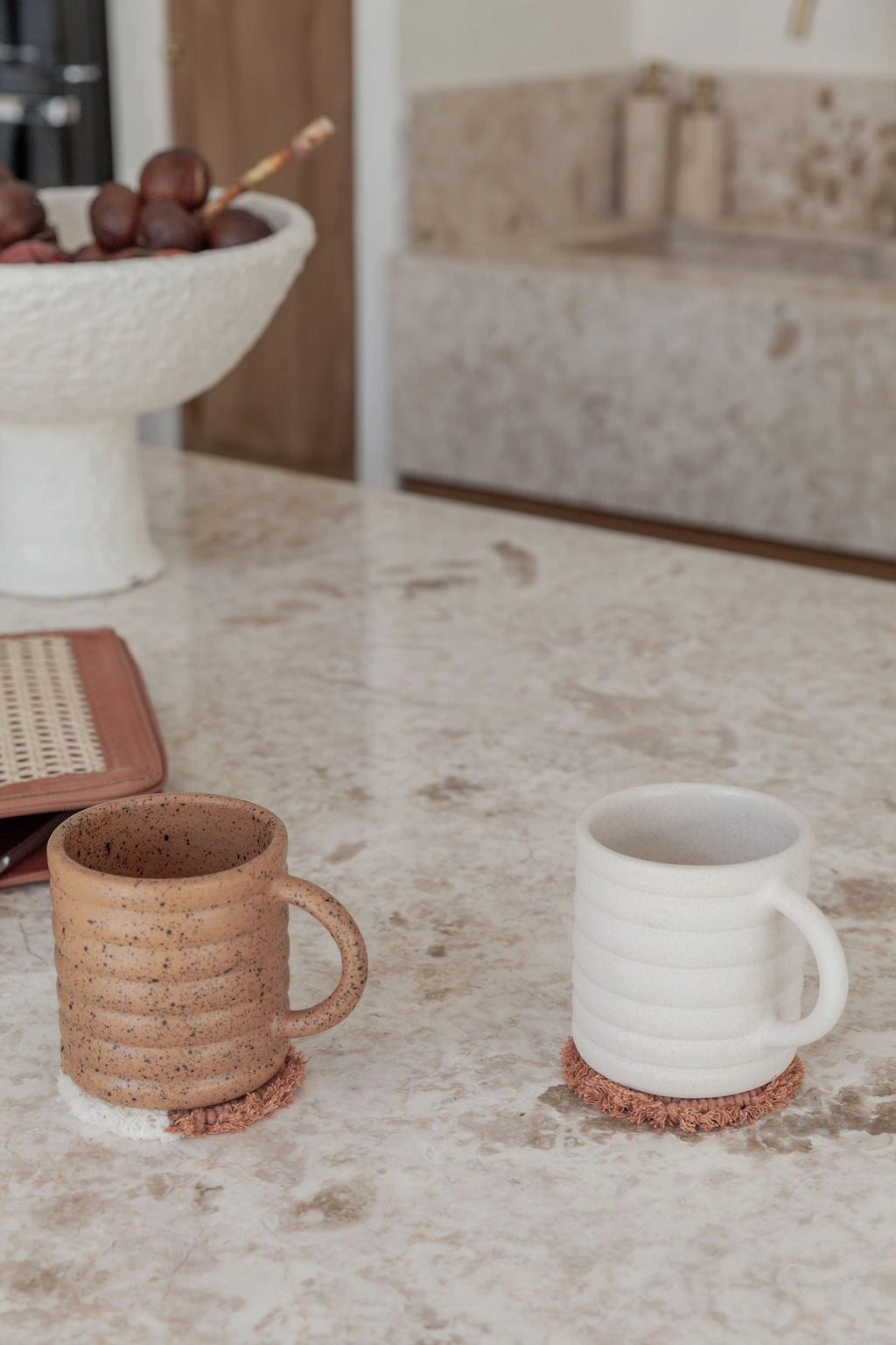 Cream Deco Mug