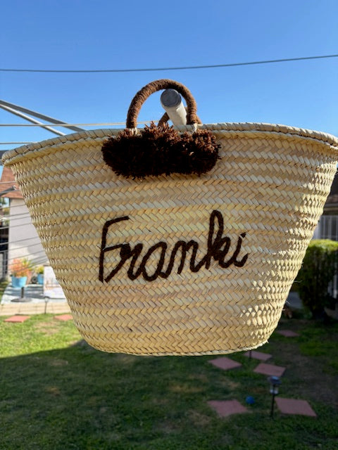 Franki Resort Straw Bag with Pompoms