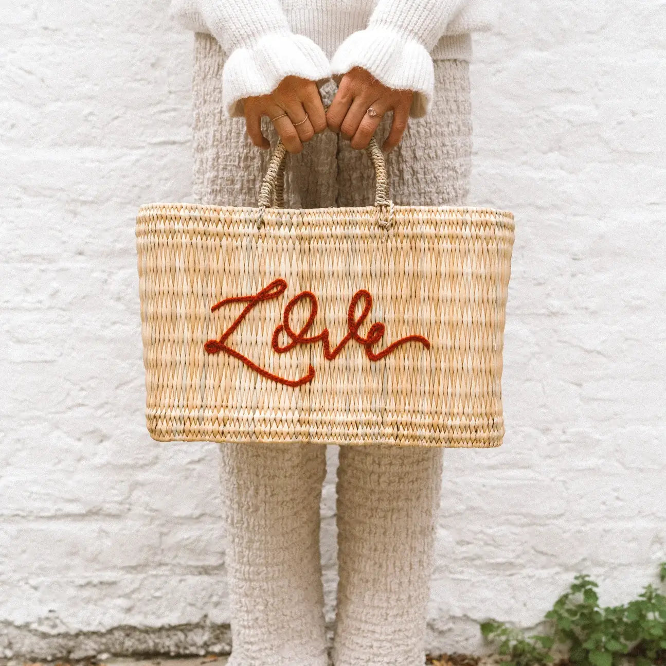 Franki Resort Love Straw Tote