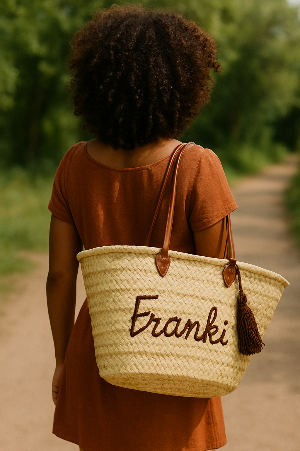 Franki Resort French Market Straw Tote
