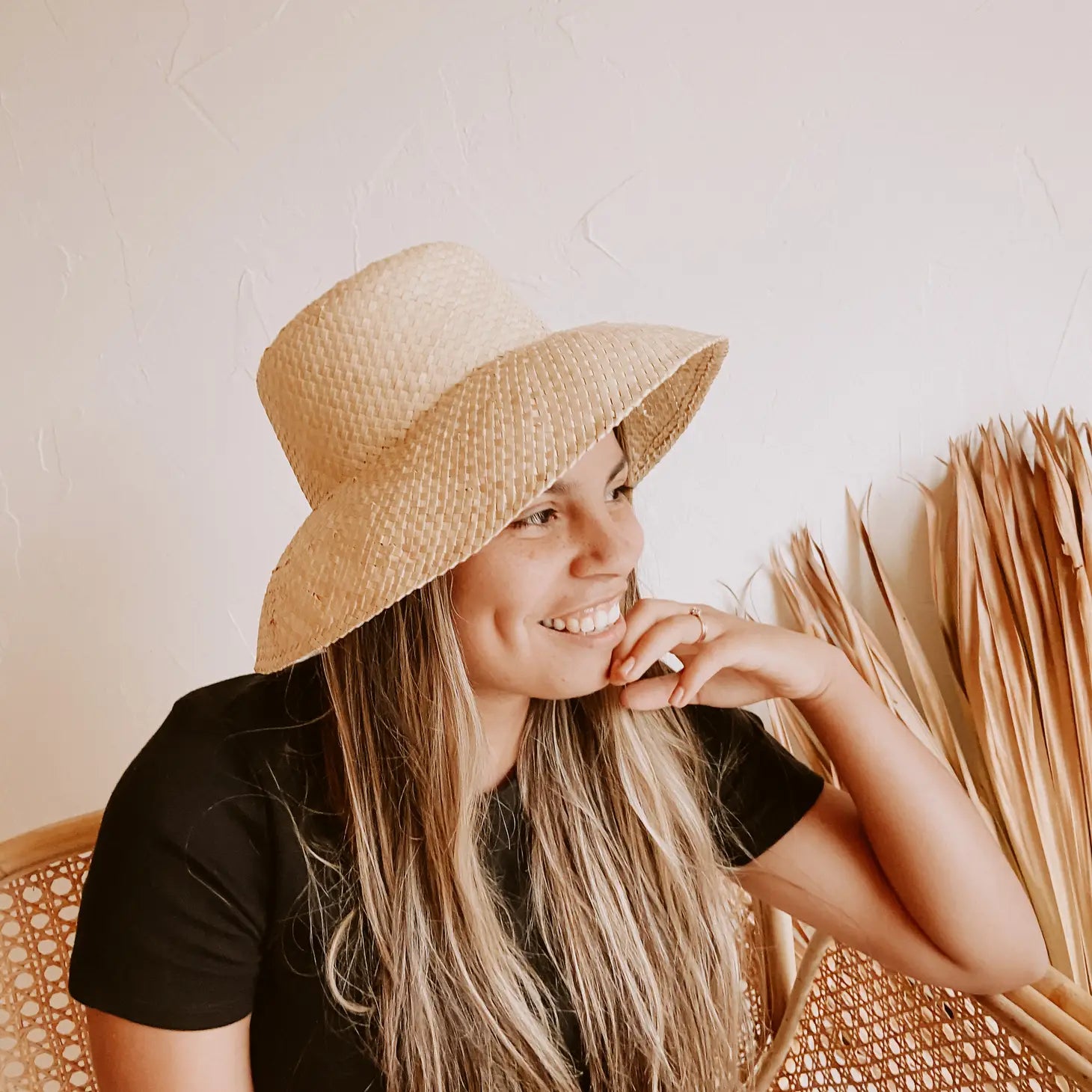 Woven Bucket Hat - Blonde