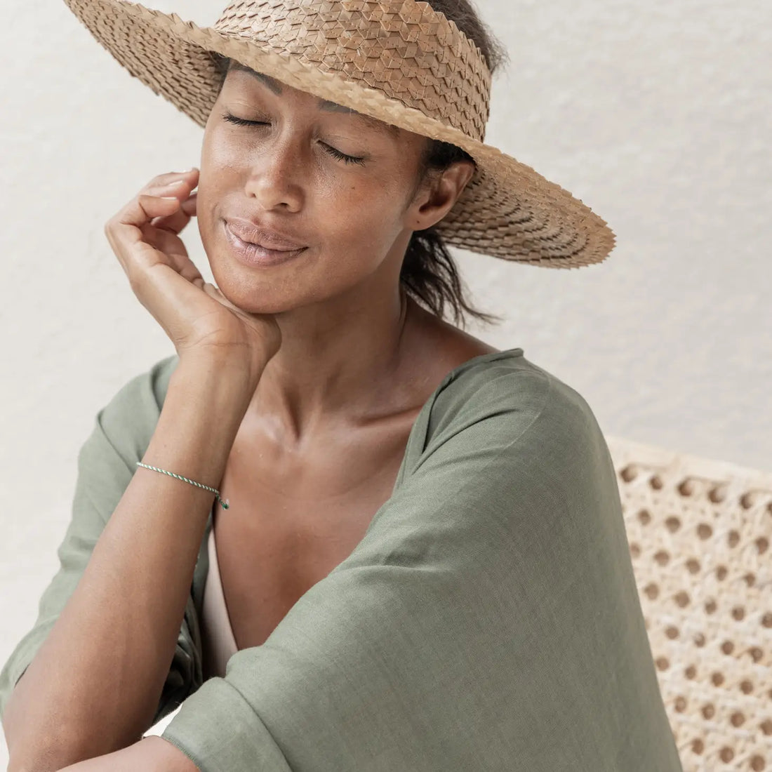 Holiday Papale Sun Hat in Amber