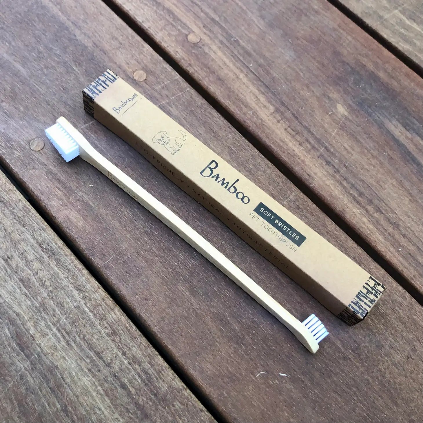 Bamboo Dog Toothbrush