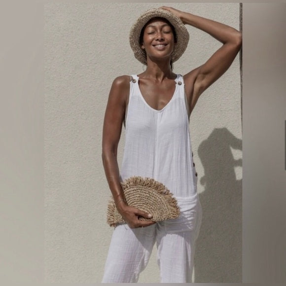 Half Moon Raffia Clutch