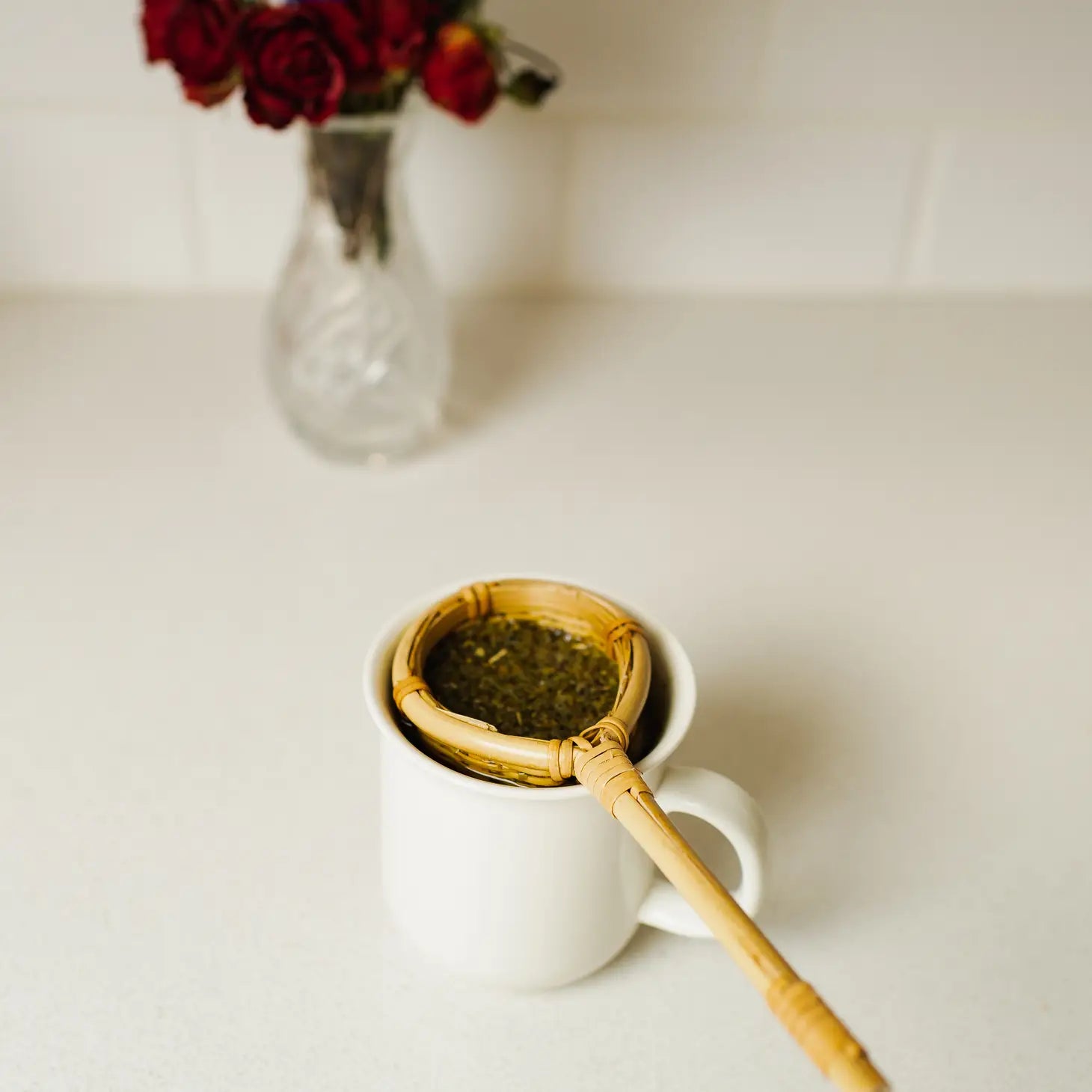 Bamboo Hand Woven Tea Strainer