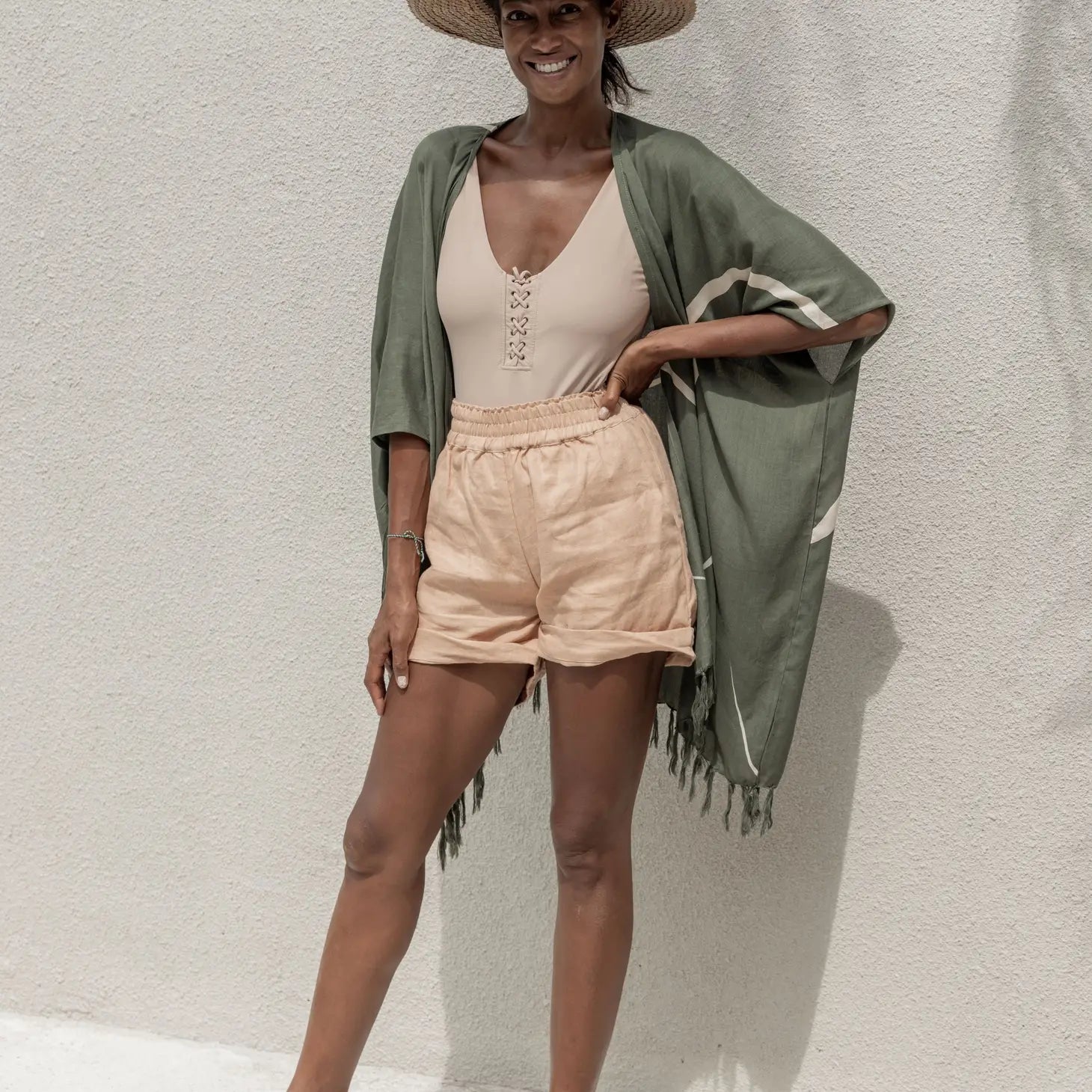 Holiday Papale Sun Hat in Amber