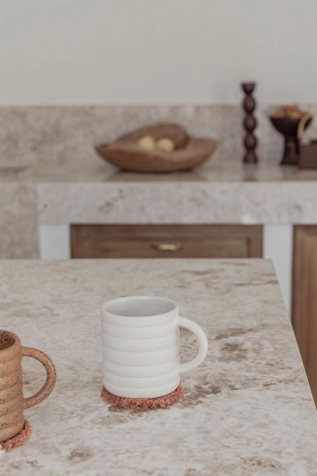 Cream Deco Mug