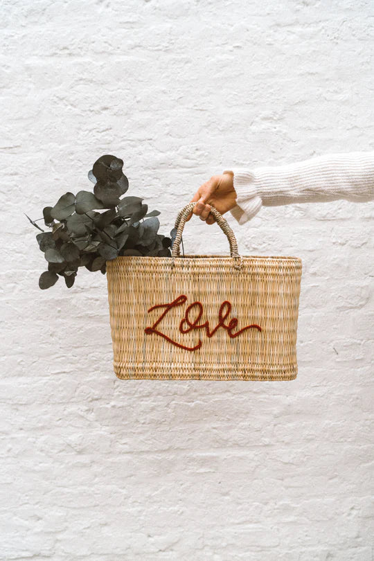 Franki Resort Love Straw Tote