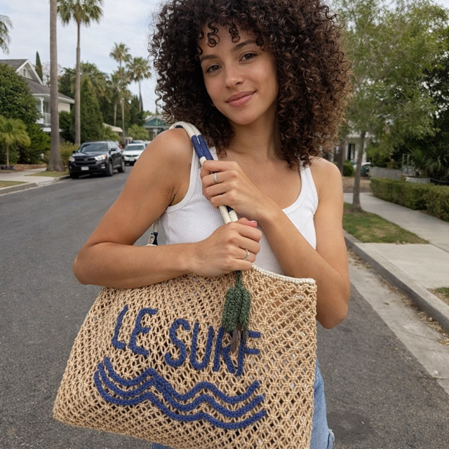 Le Surf Macrame Tote