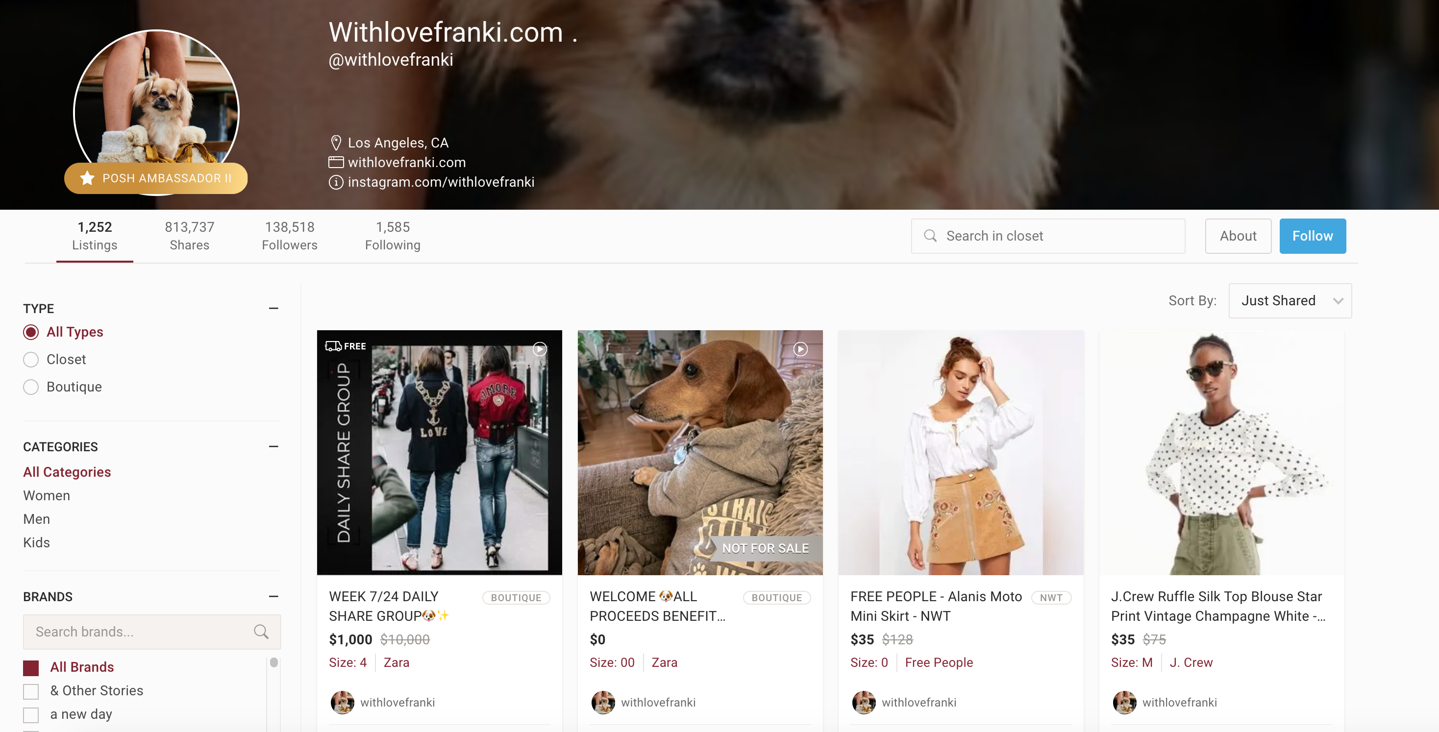 DONATE FOR POSHMARK